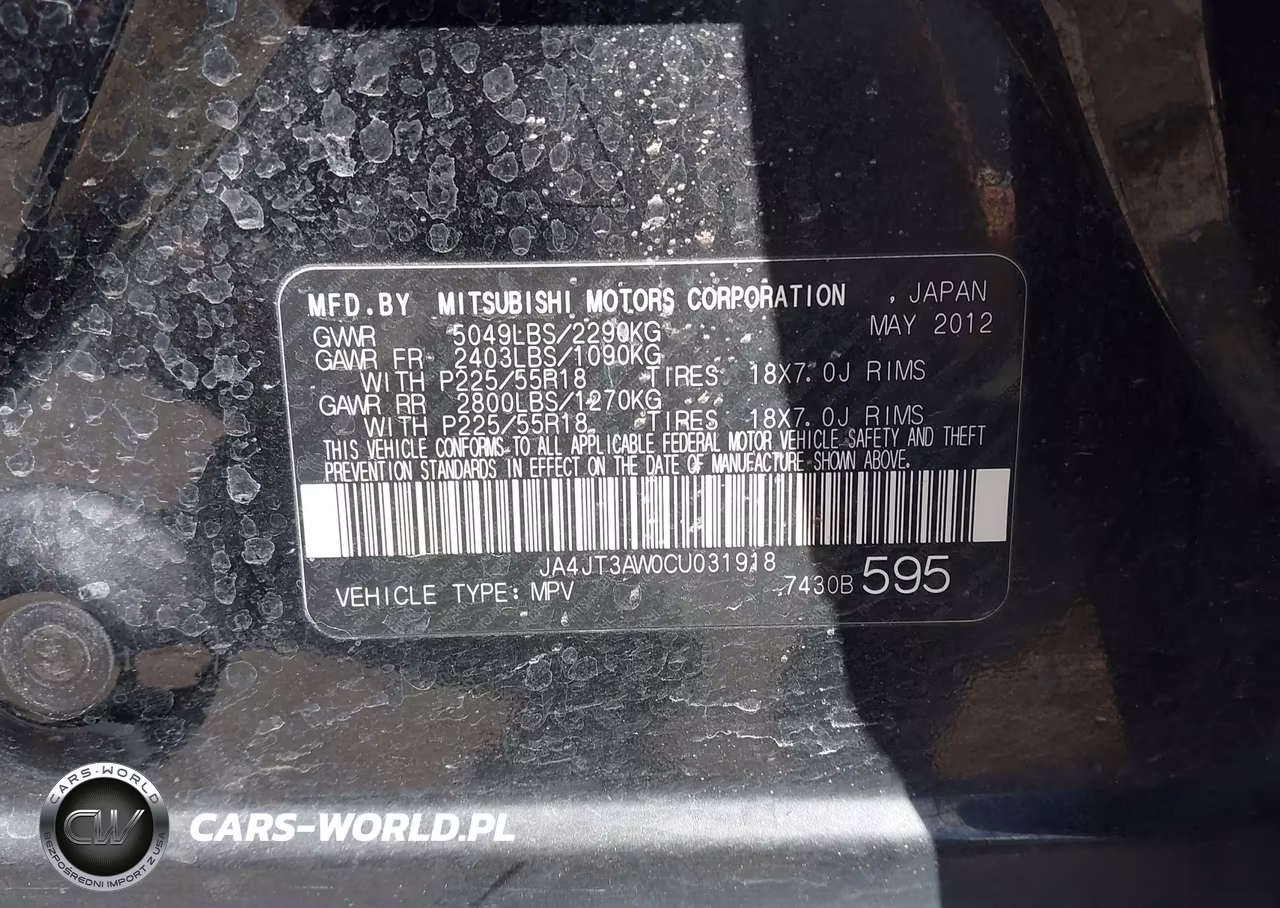 2012 Mitsubishi Outlander Se VIN:JA4JT3AW0CU031918 - 9