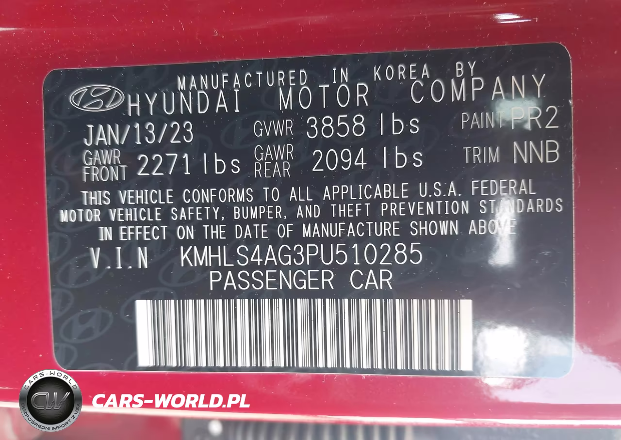 2023 Hyundai Elantra Sel VIN:KMHLS4AG3PU510285 - 9