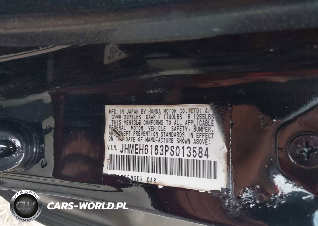 1993 Honda Civic Del Sol Si VIN:JHMEH6163PS013584 - 9