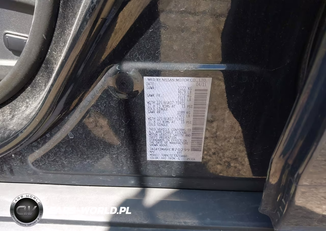 2015 Nissan Rogue Sv VIN:5N1AT2MV6FC870299 - 9
