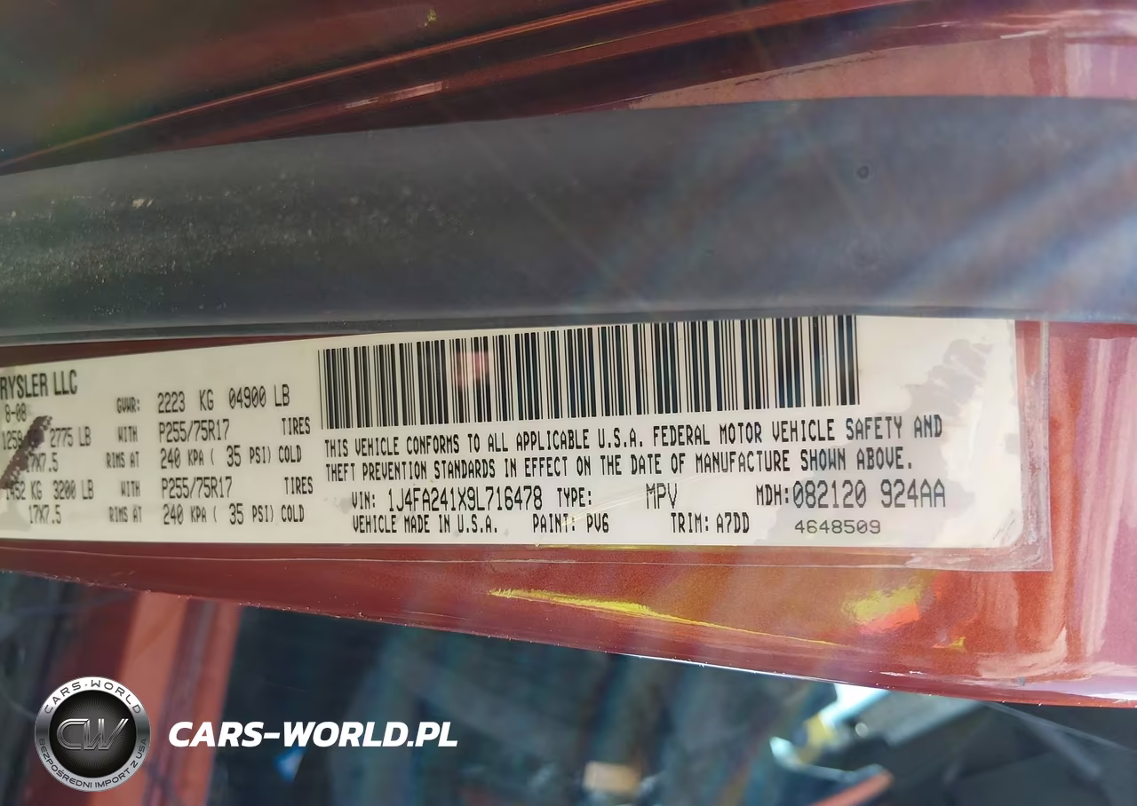 2009 Jeep Wrangler X VIN:1J4FA241X9L716478 - 9