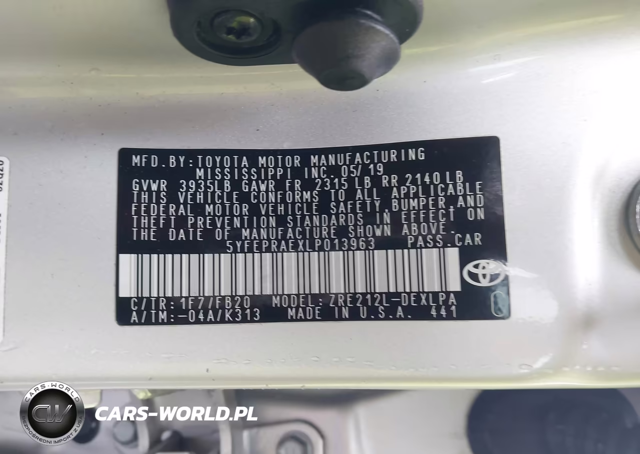 2020 Toyota Corolla Le VIN:5YFEPRAEXLP013963 - 9