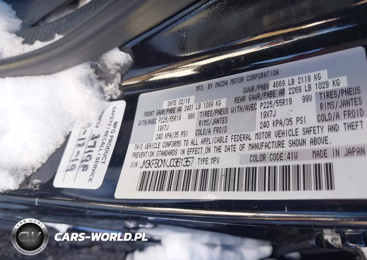 2018 Mazda Cx-5 Touring VIN:JM3KFBCMXJ0361357 - 9