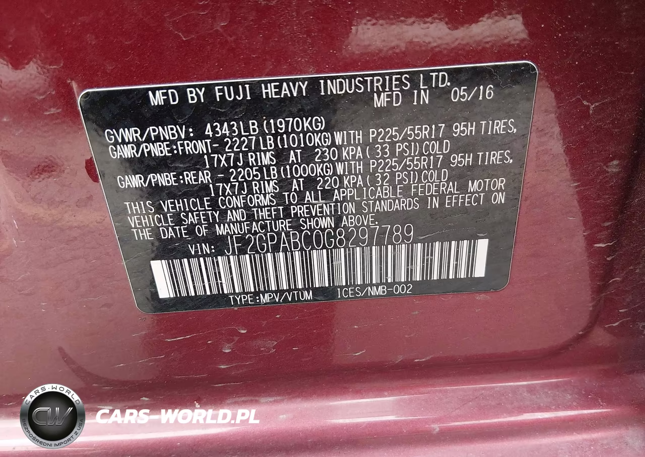 2016 Subaru Crosstrek 2.0I Premium VIN:JF2GPABC0G8297789 - 9