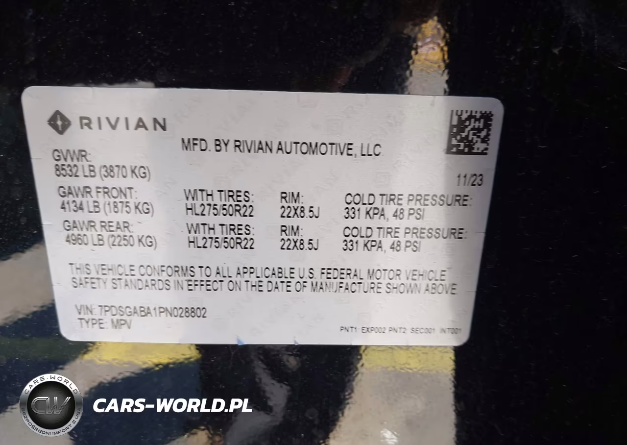 2023 Rivian R1S Adventure VIN:7PDSGABA1PN028802 - 9