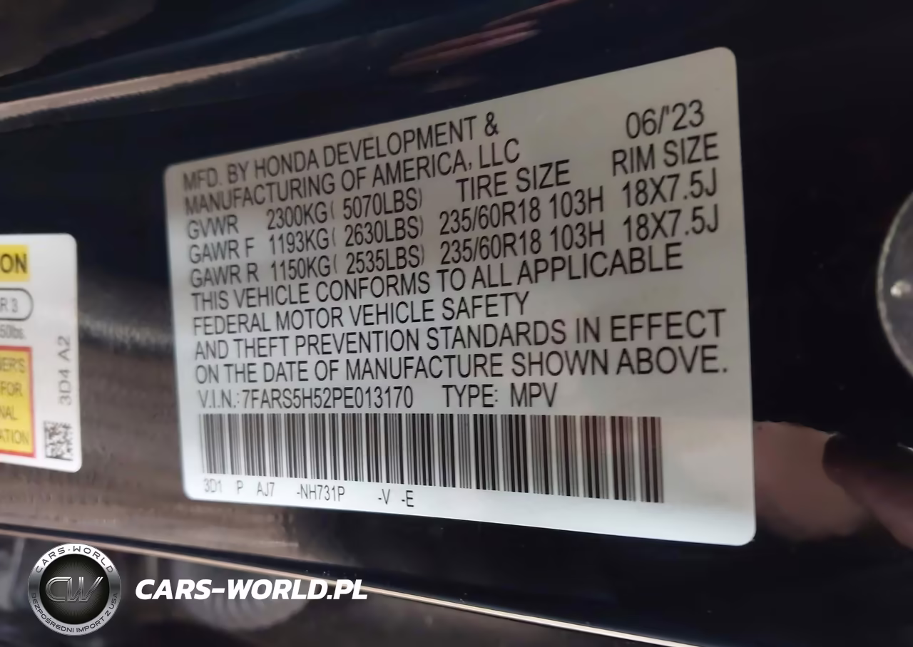 2023 Honda Cr-V Hybrid Sport VIN:7FARS5H52PE013170 - 9