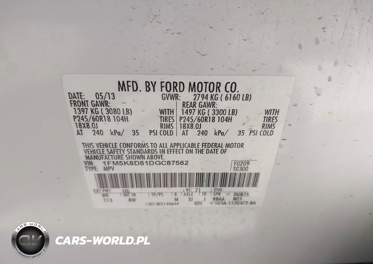 2013 Ford Explorer Xlt VIN:1FM5K8D81DGC87582 - 9