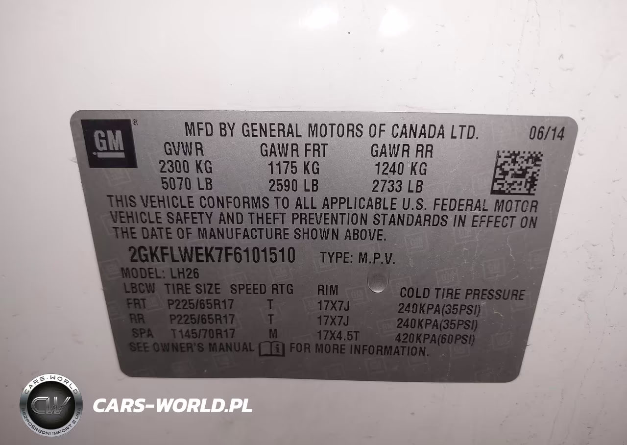 2015 GMC Terrain Sle-2 VIN:2GKFLWEK7F6101510 - 9