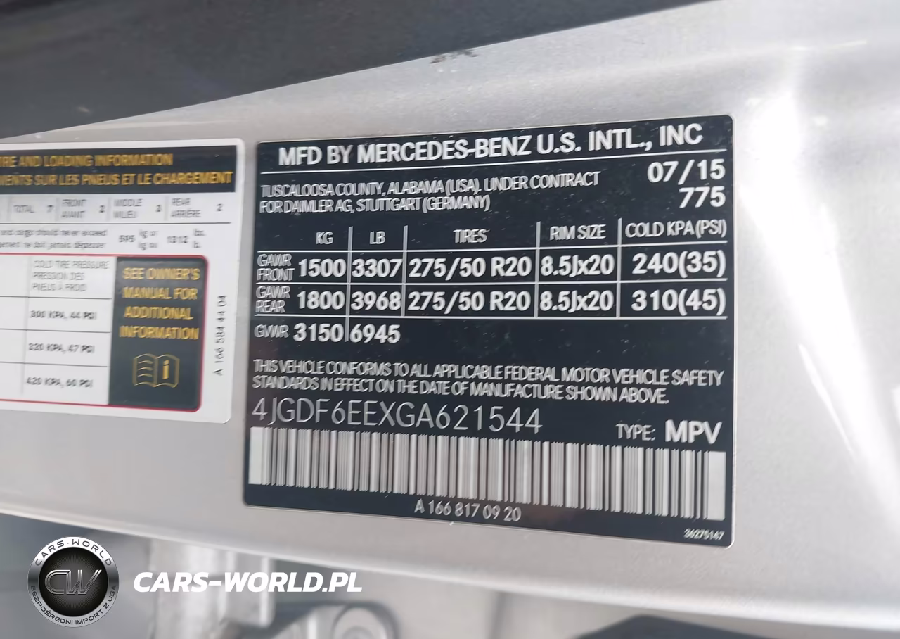 2016 Mercedes-Benz Gl 450 4Matic VIN:4JGDF6EEXGA621544 - 9