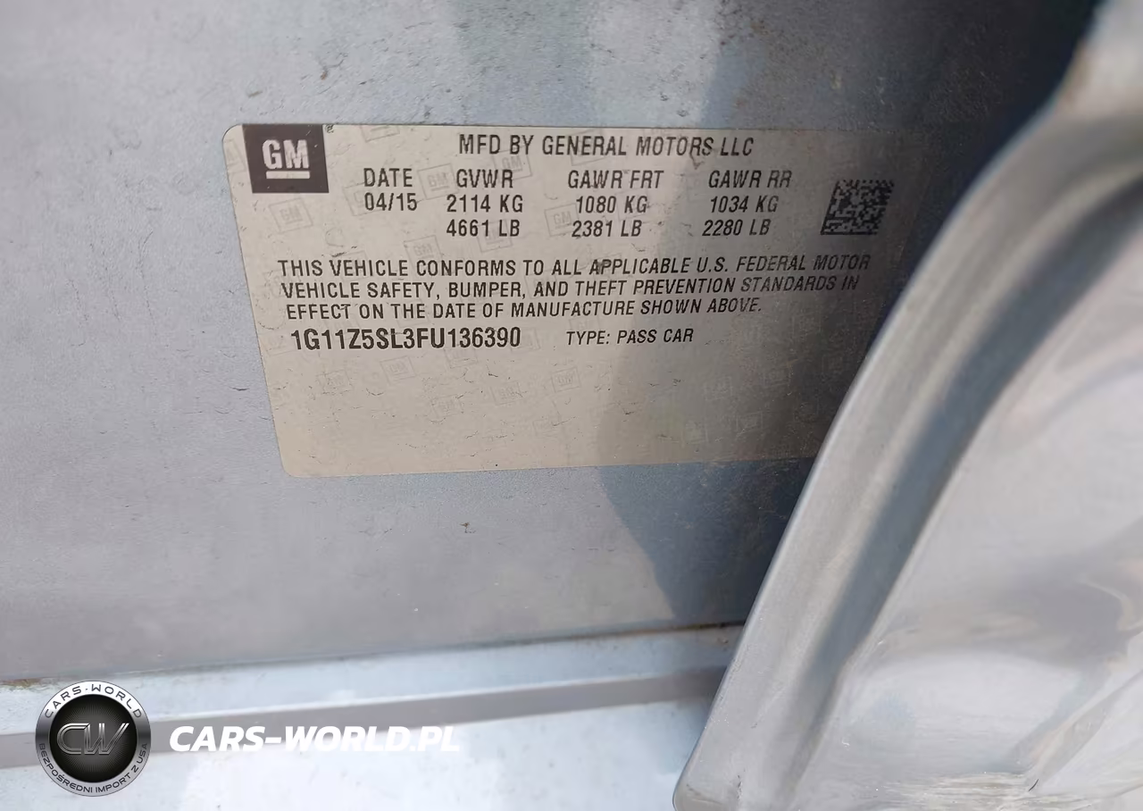 2015 Chevrolet Impala Ls VIN:1G11Z5SL3FU136390 - 9
