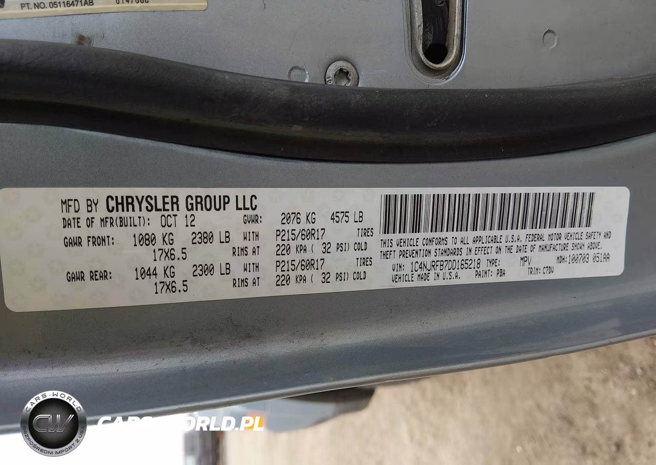 2013 Jeep Patriot Latitude VIN:1C4NJRFB7DD165218 - 9
