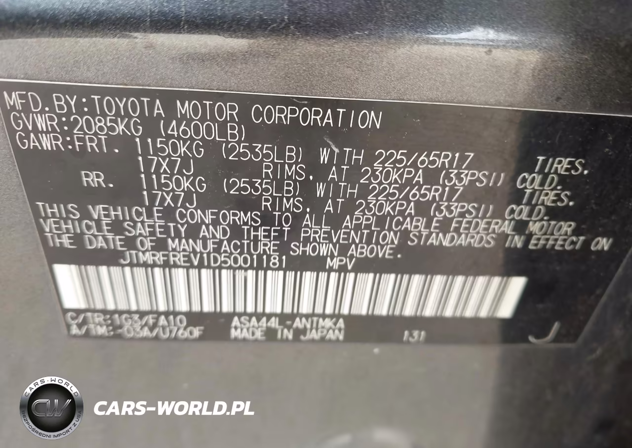 2013 Toyota Rav4 Xle VIN:JTMRFREV1D5001181 - 9