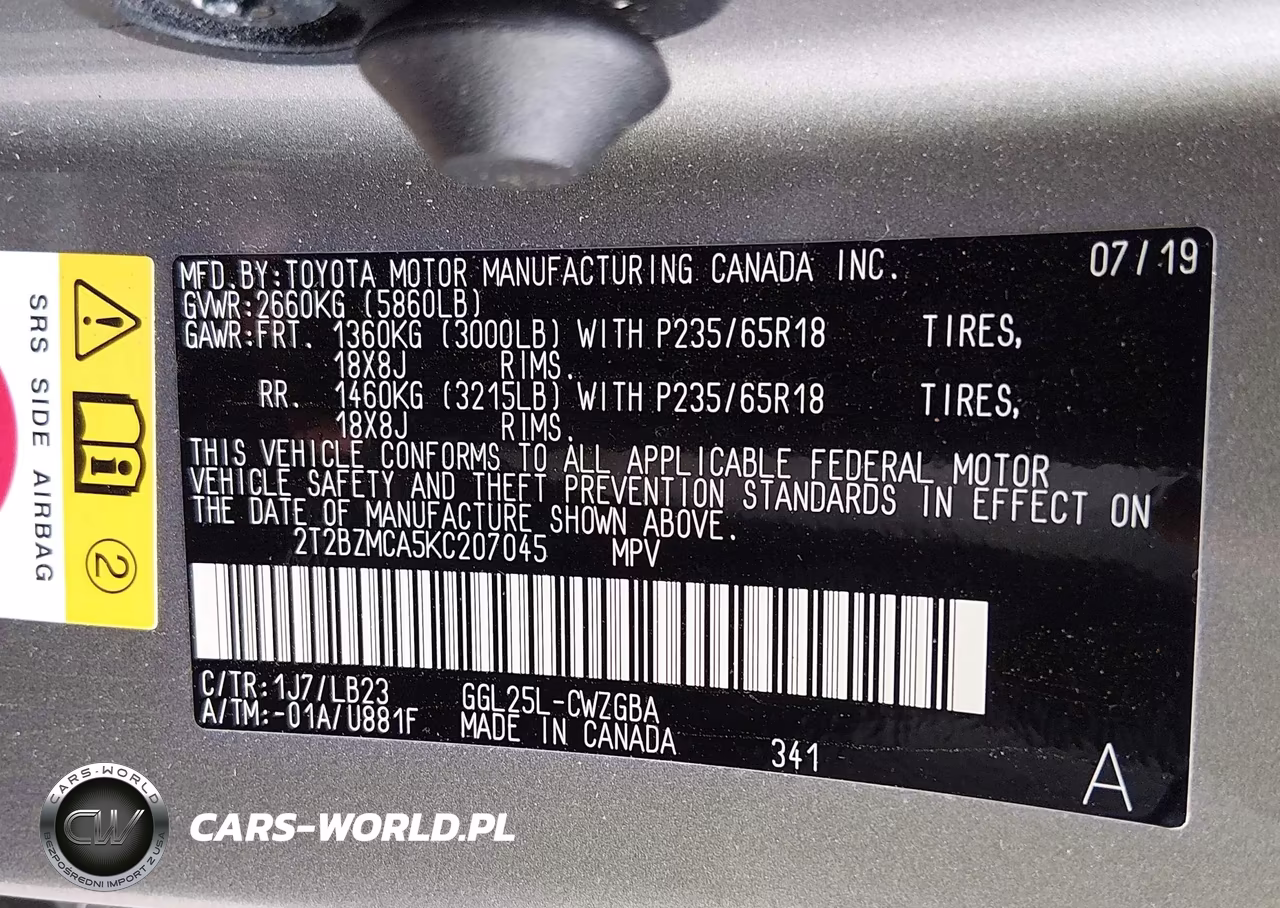 2019 Lexus Rx 350 VIN:2T2BZMCA5KC207045 - 9