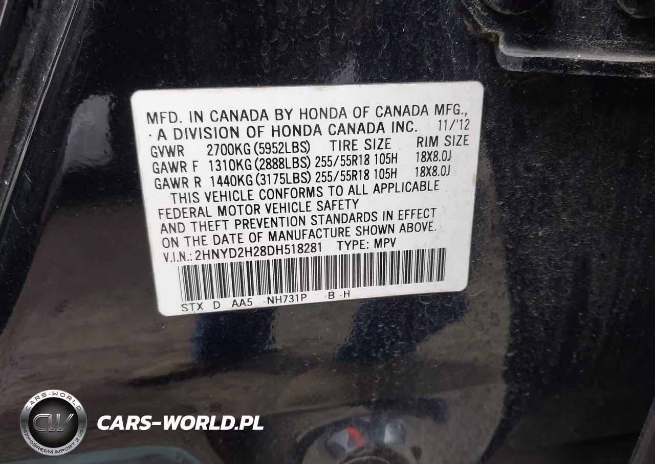 2013 Acura Mdx VIN:2HNYD2H28DH518281 - 9