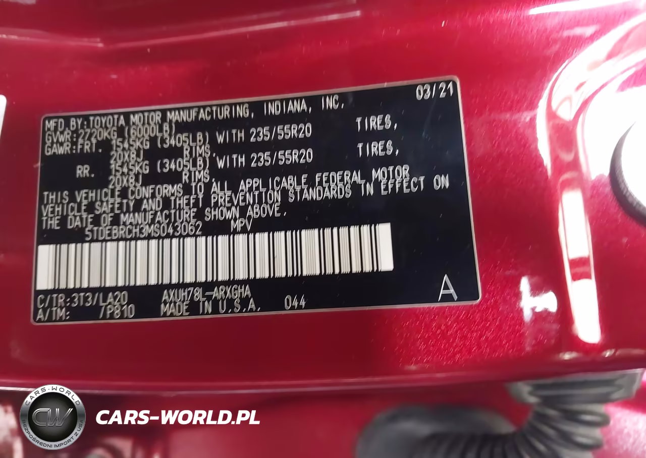 2021 Toyota Highlander Hybrid Platinum VIN:5TDEBRCH3MS043062 - 9