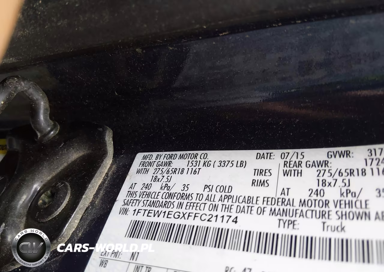 2015 Ford F-150 Xlt VIN:1FTEW1EGXFFC21174 - 9