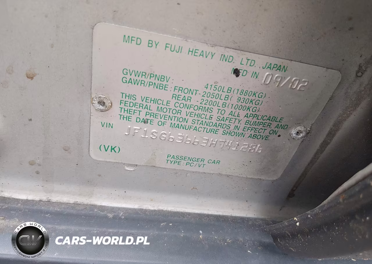 2003 Subaru Forester X VIN:JF1SG63663H741286 - 9