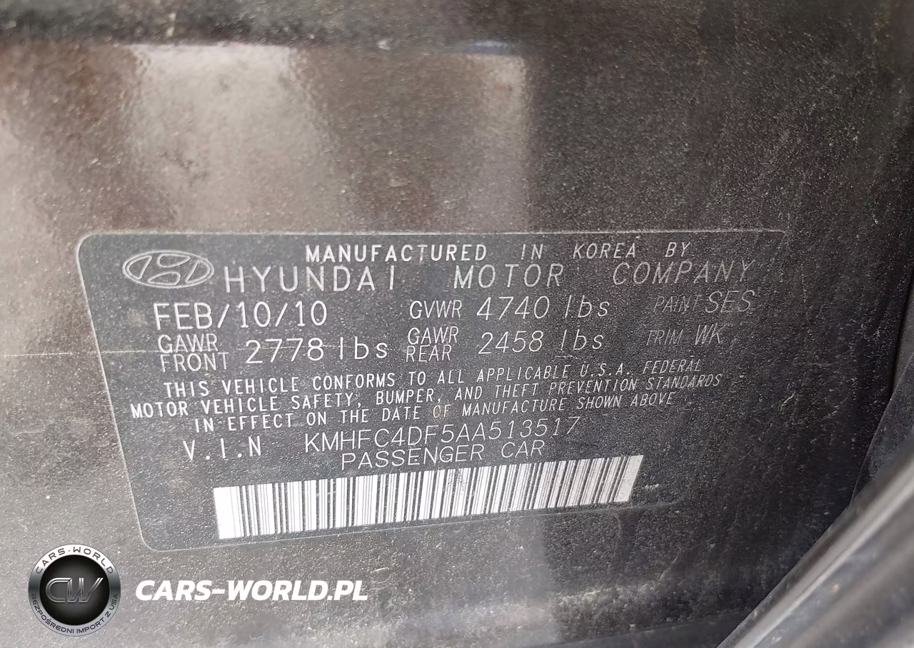 2010 Hyundai Azera Limited VIN:KMHFC4DF5AA513517 - 9