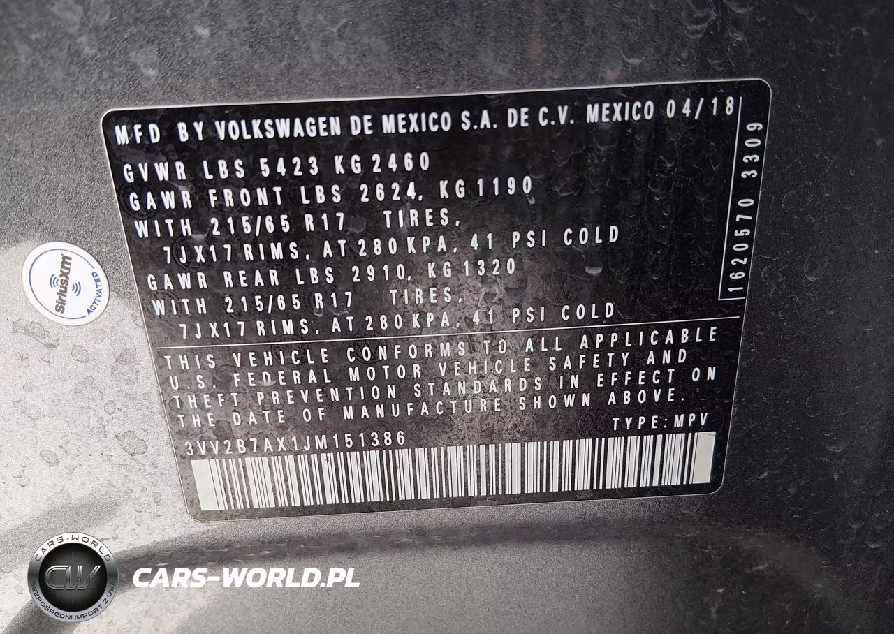 2018 Volkswagen Tiguan 2.0T Se-2.0T Sel VIN:3VV2B7AX1JM151386 - 9