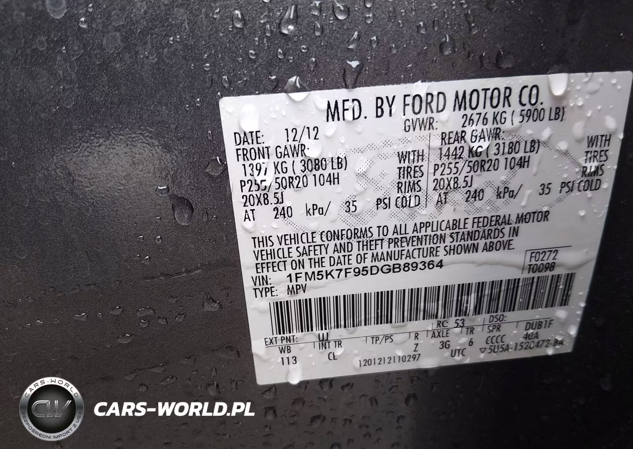 2013 Ford Explorer Limited VIN:1FM5K7F95DGB89364 - 9