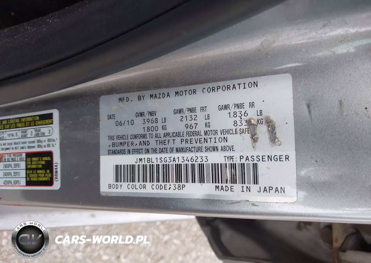 2010 Mazda Mazda3 I Touring VIN:JM1BL1SG3A1346233 - 8