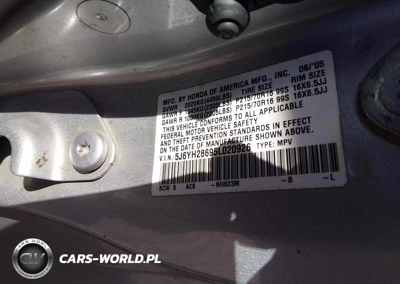 2005 Honda Element Ex VIN:5J6YH28695L020926 - 11