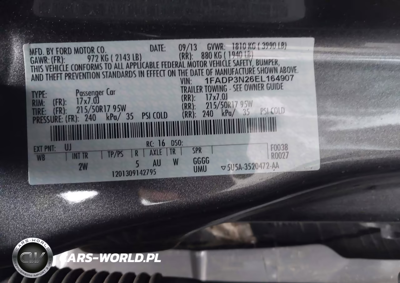 2014 Ford Focus Titanium VIN:1FADP3N26EL164907 - 9