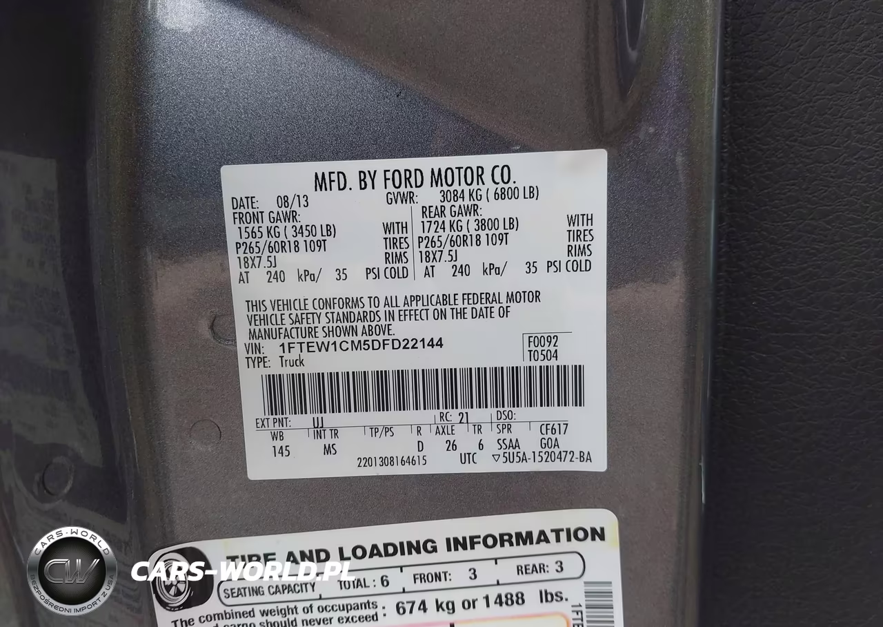 2013 Ford F-150 Xlt VIN:1FTEW1CM5DFD22144 - 9