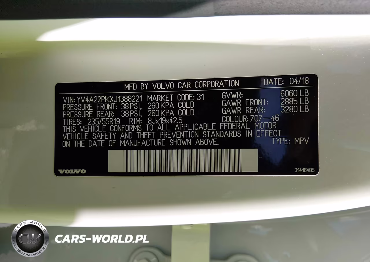 2018 Volvo Xc90 T6 Momentum VIN:YV4A22PKXJ1388221 - 9