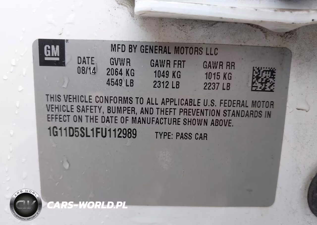 2015 Chevrolet Malibu 2Lt VIN:1G11D5SL1FU112989 - 9