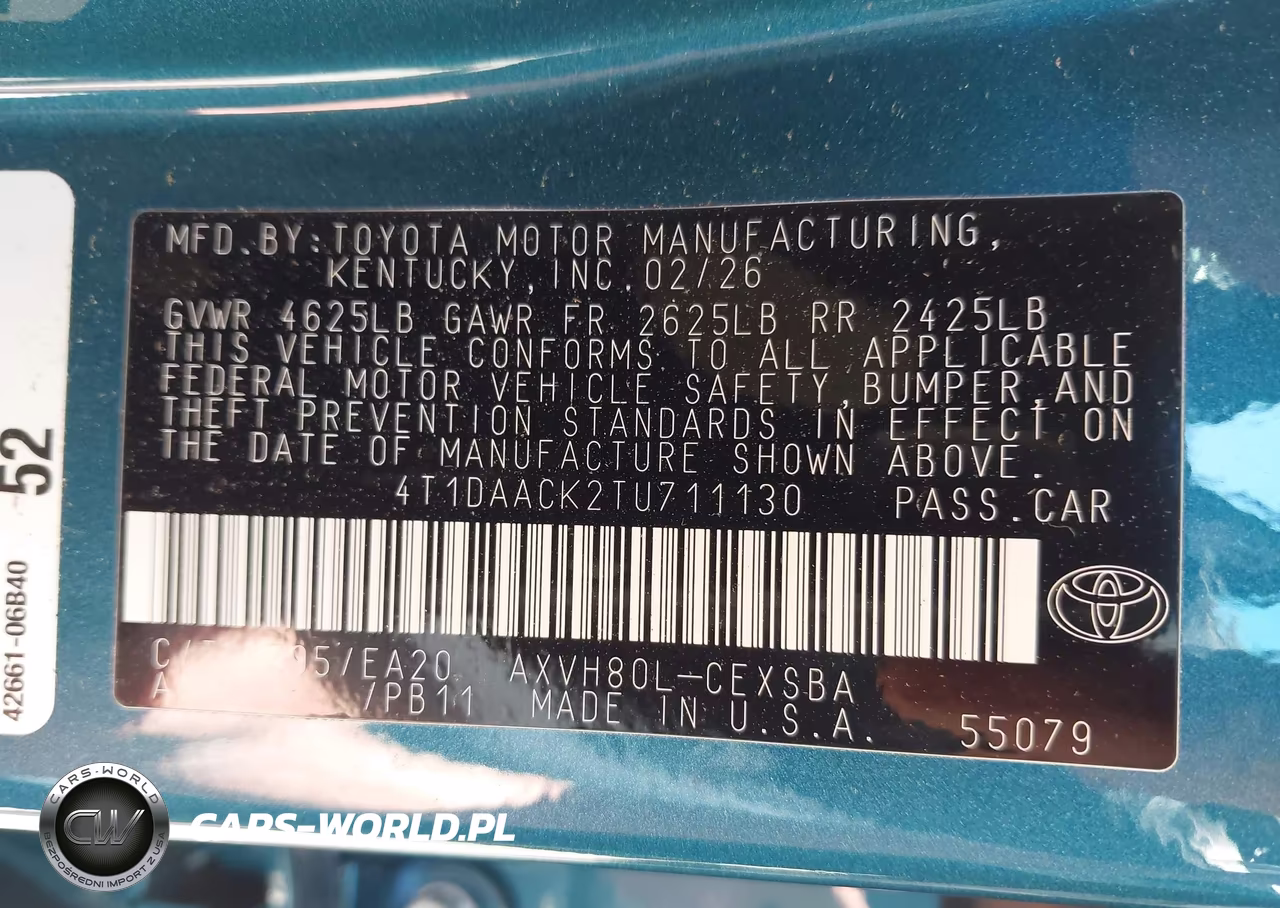 2026 Toyota Camry Se VIN:4T1DAACK2TU711130 - 9