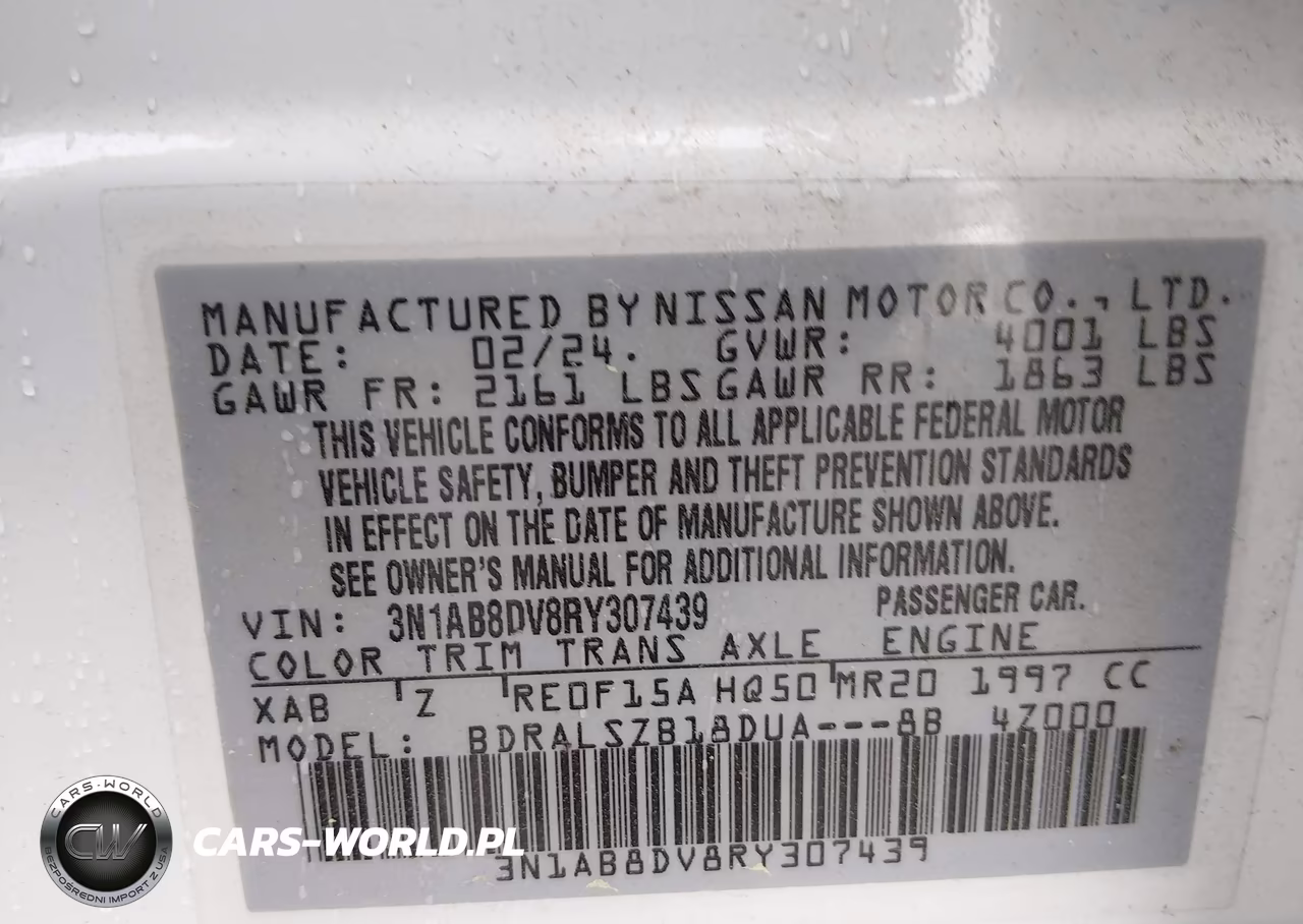 2024 Nissan Sentra Sr Xtronic Cvt VIN:3N1AB8DV8RY307439 - 9