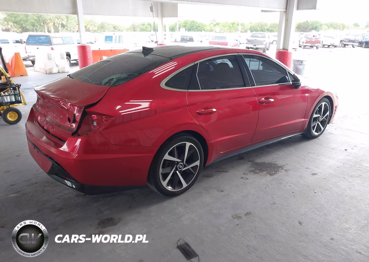 2021 Hyundai Sonata Sel Plus VIN:5NPEJ4J23MH133015 - 4