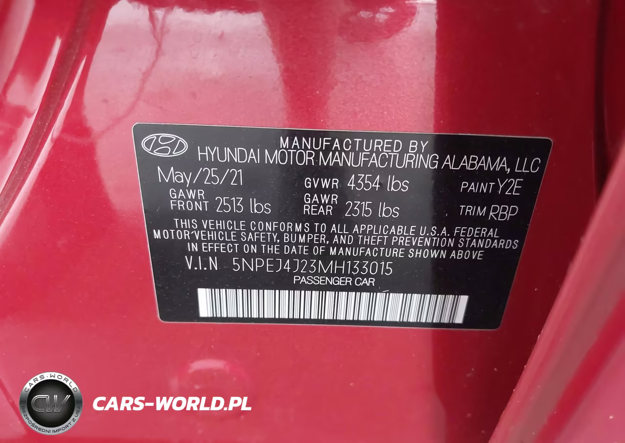 2021 Hyundai Sonata Sel Plus VIN:5NPEJ4J23MH133015 - 9