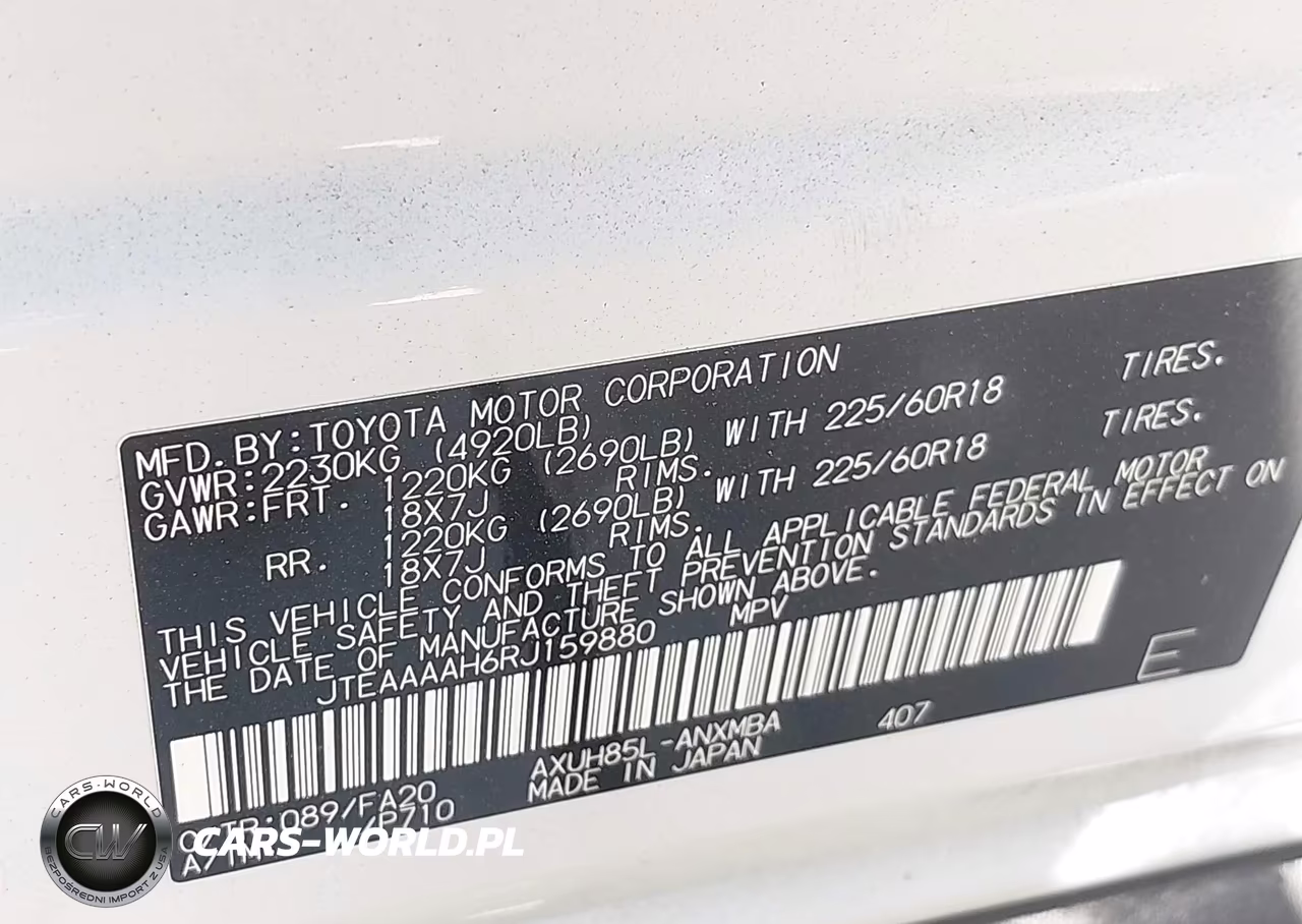 2024 Toyota Venza Le VIN:JTEAAAAH6RJ159880 - 9