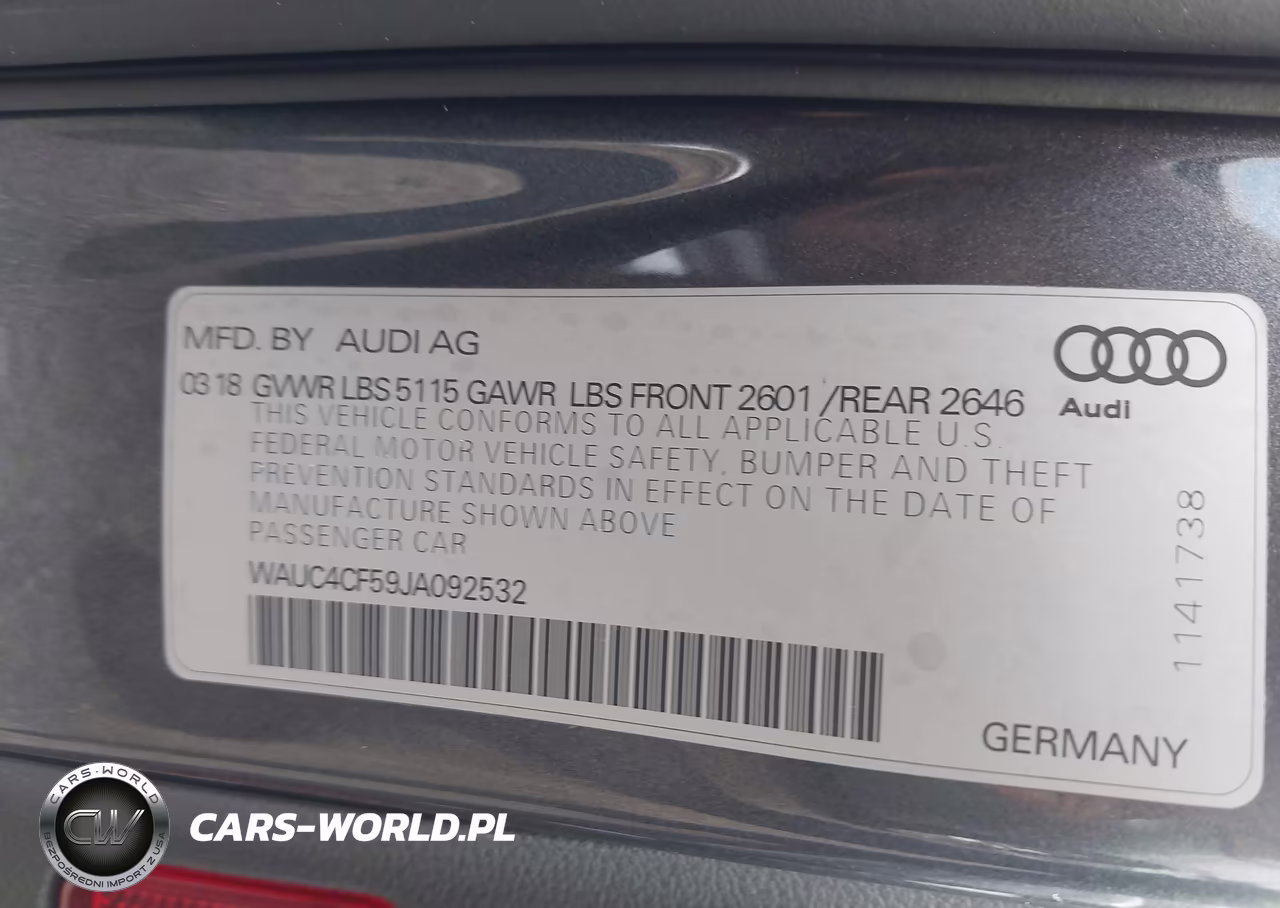 2018 Audi S5 3.0T Premium Plus VIN:WAUC4CF59JA092532 - 9