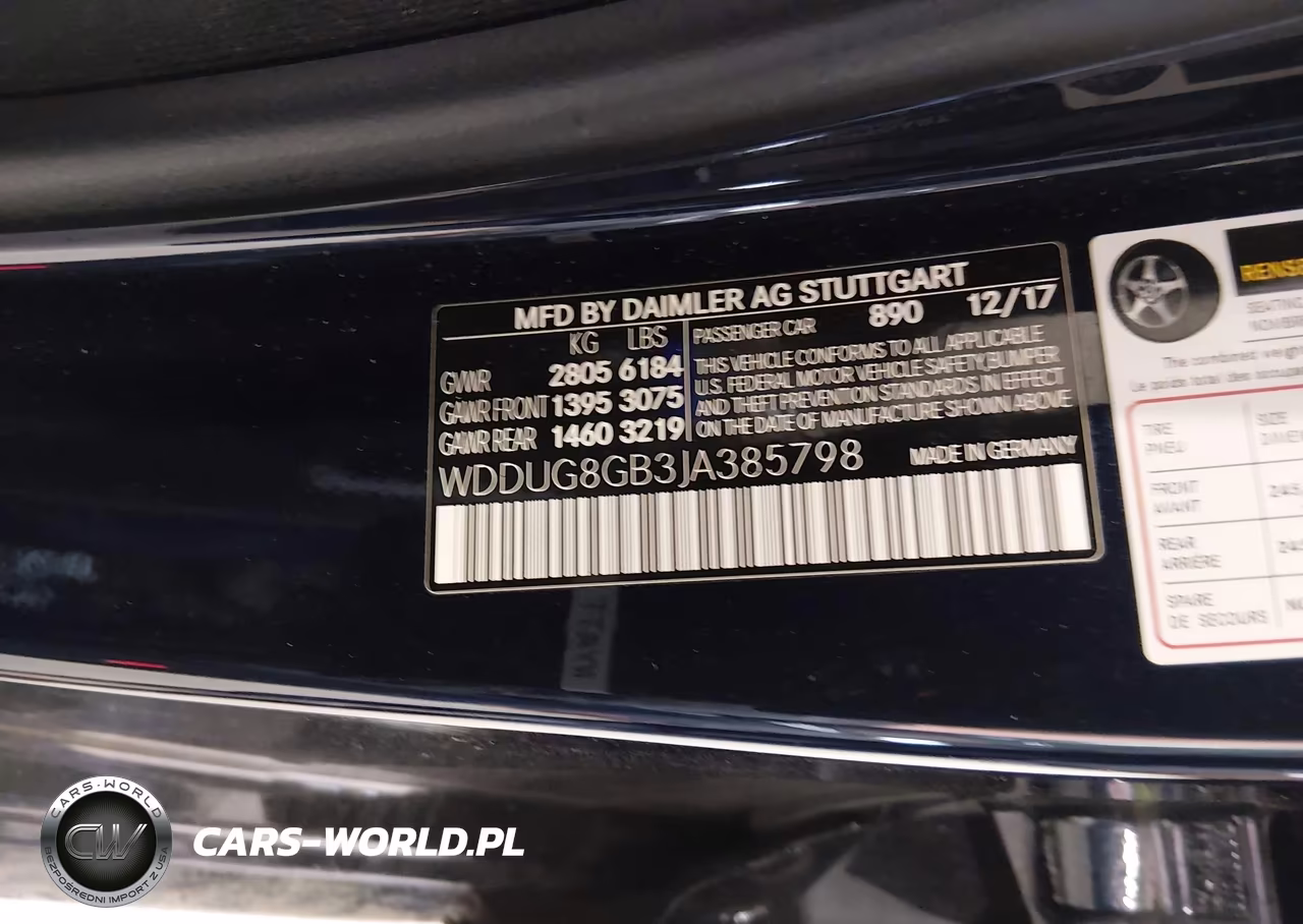 2018 Mercedes-Benz S 560 4Matic VIN:WDDUG8GB3JA385798 - 9