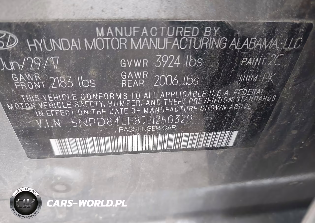 2018 Hyundai Elantra Sel VIN:5NPD84LF8JH250320 - 9