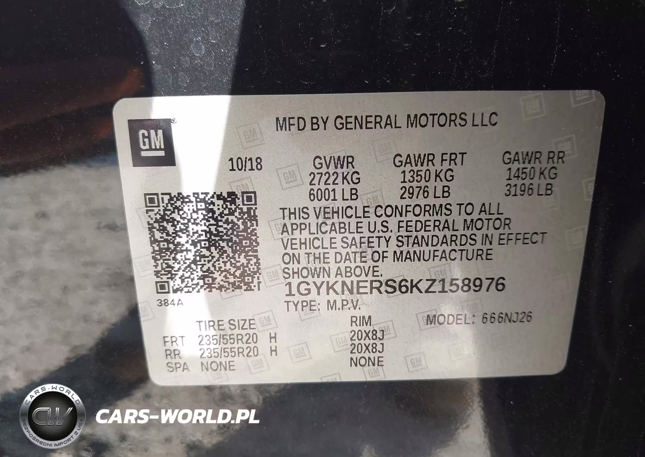2019 Cadillac Xt5 Premium Luxury VIN:1GYKNERS6KZ158976 - 9