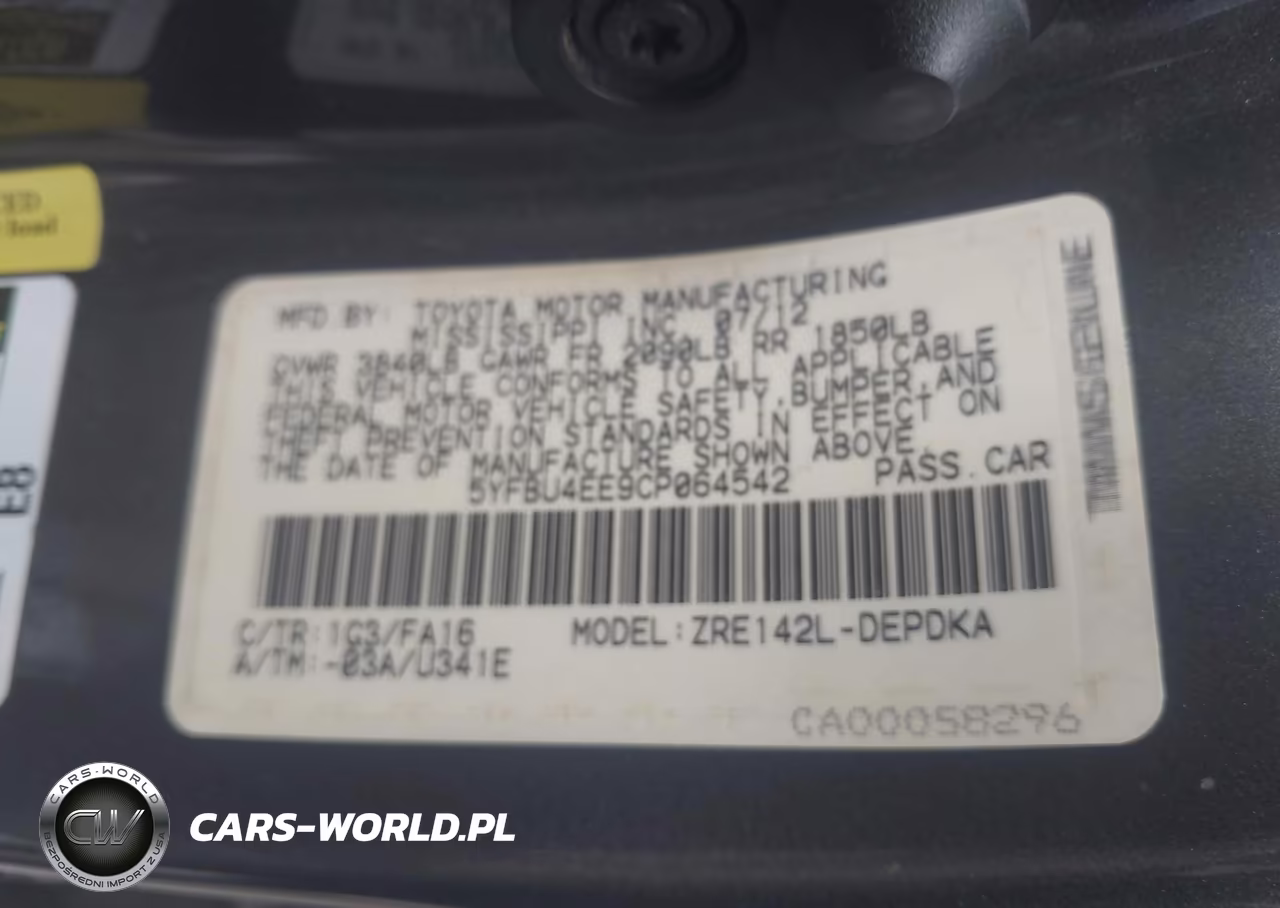 2012 Toyota Corolla L VIN:5YFBU4EE9CP064542 - 9