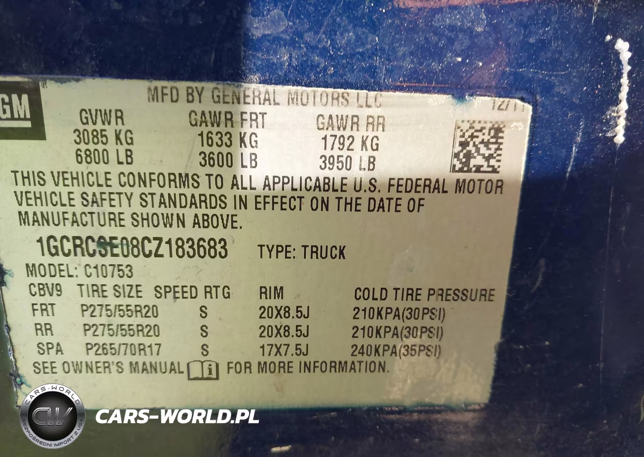2012 Chevrolet Silverado 1500 Lt VIN:1GCRCSE08CZ183683 - 9