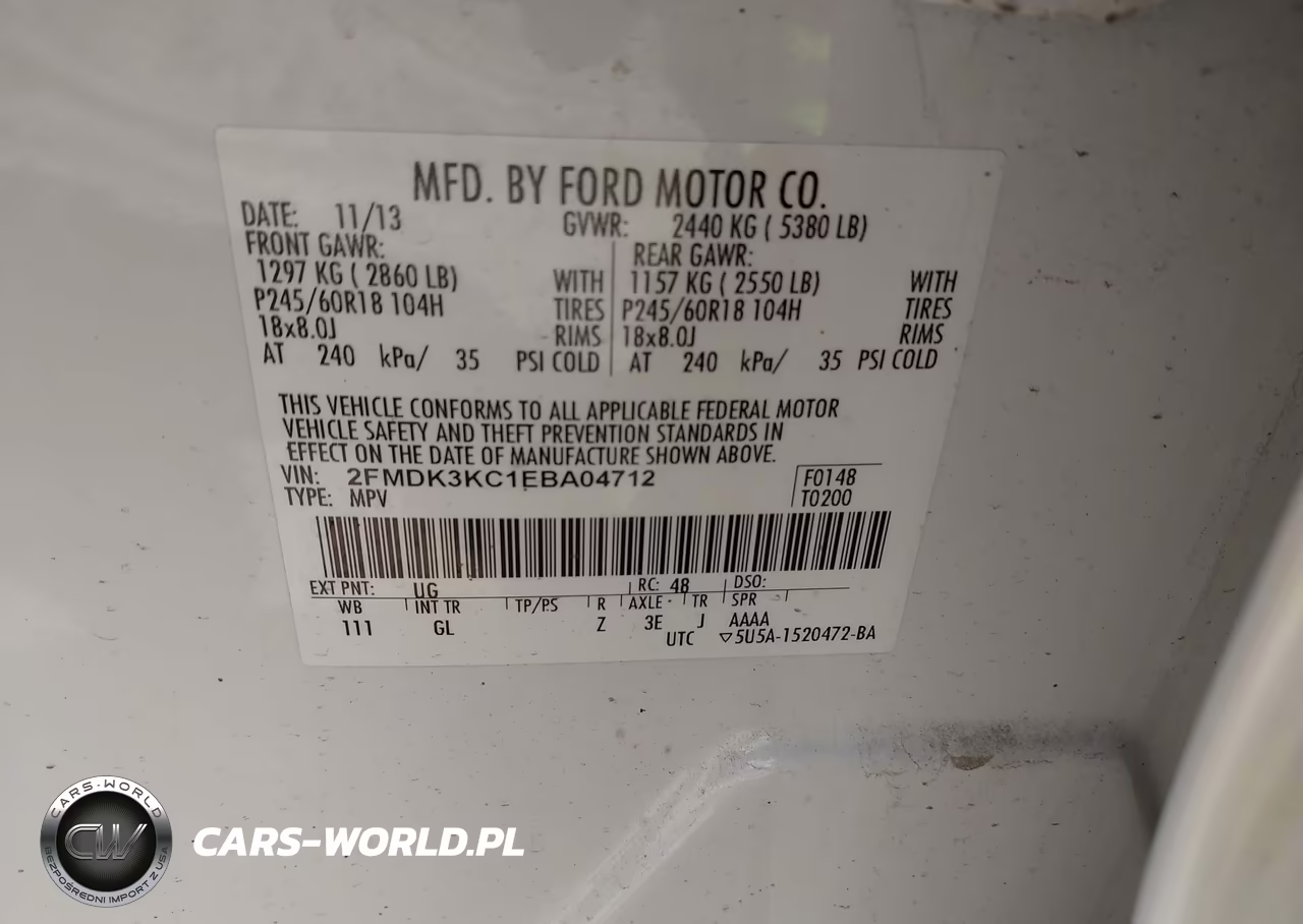 2014 Ford Edge Limited VIN:2FMDK3KC1EBA04712 - 9