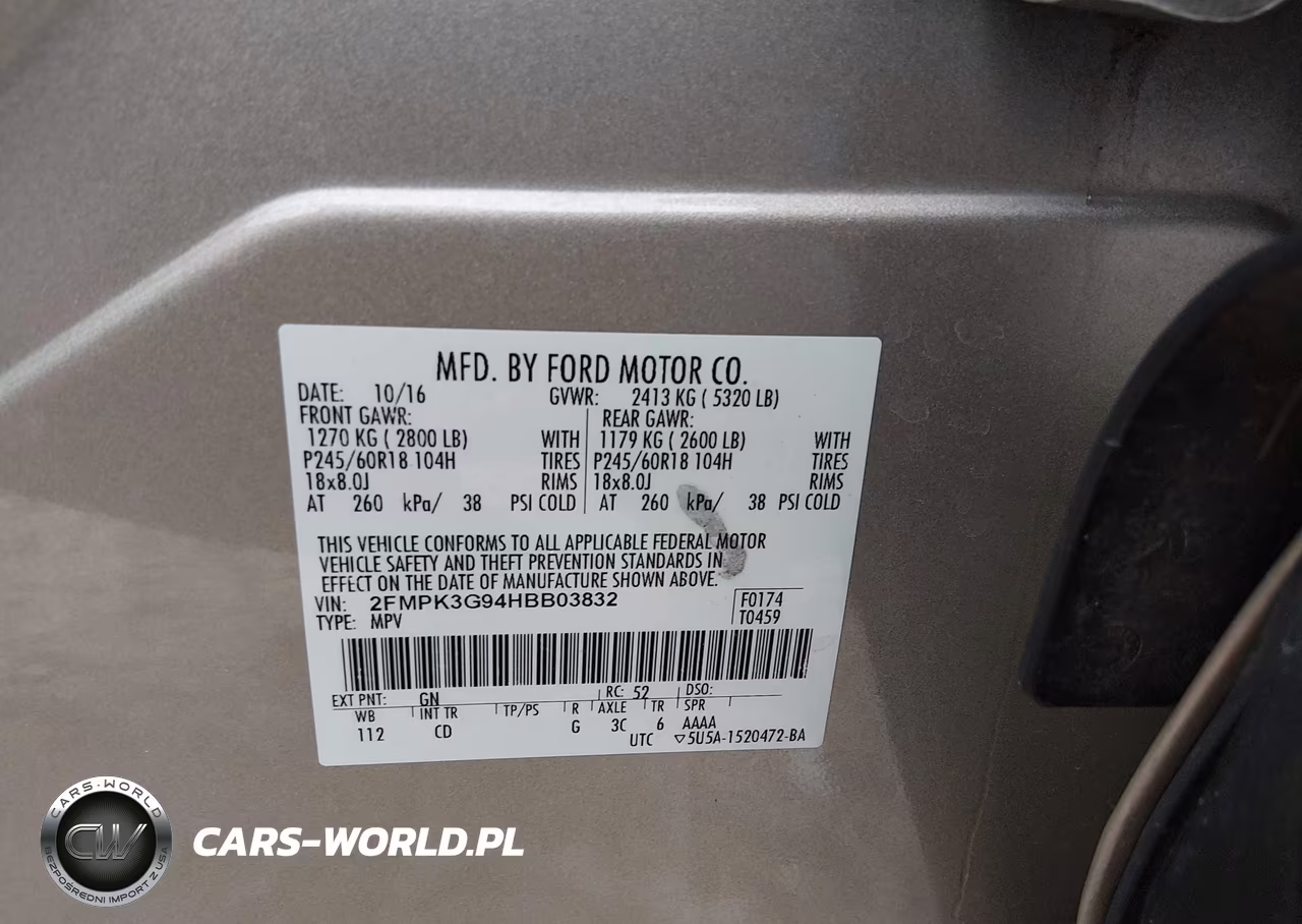 2017 Ford Edge Se VIN:2FMPK3G94HBB03832 - 9