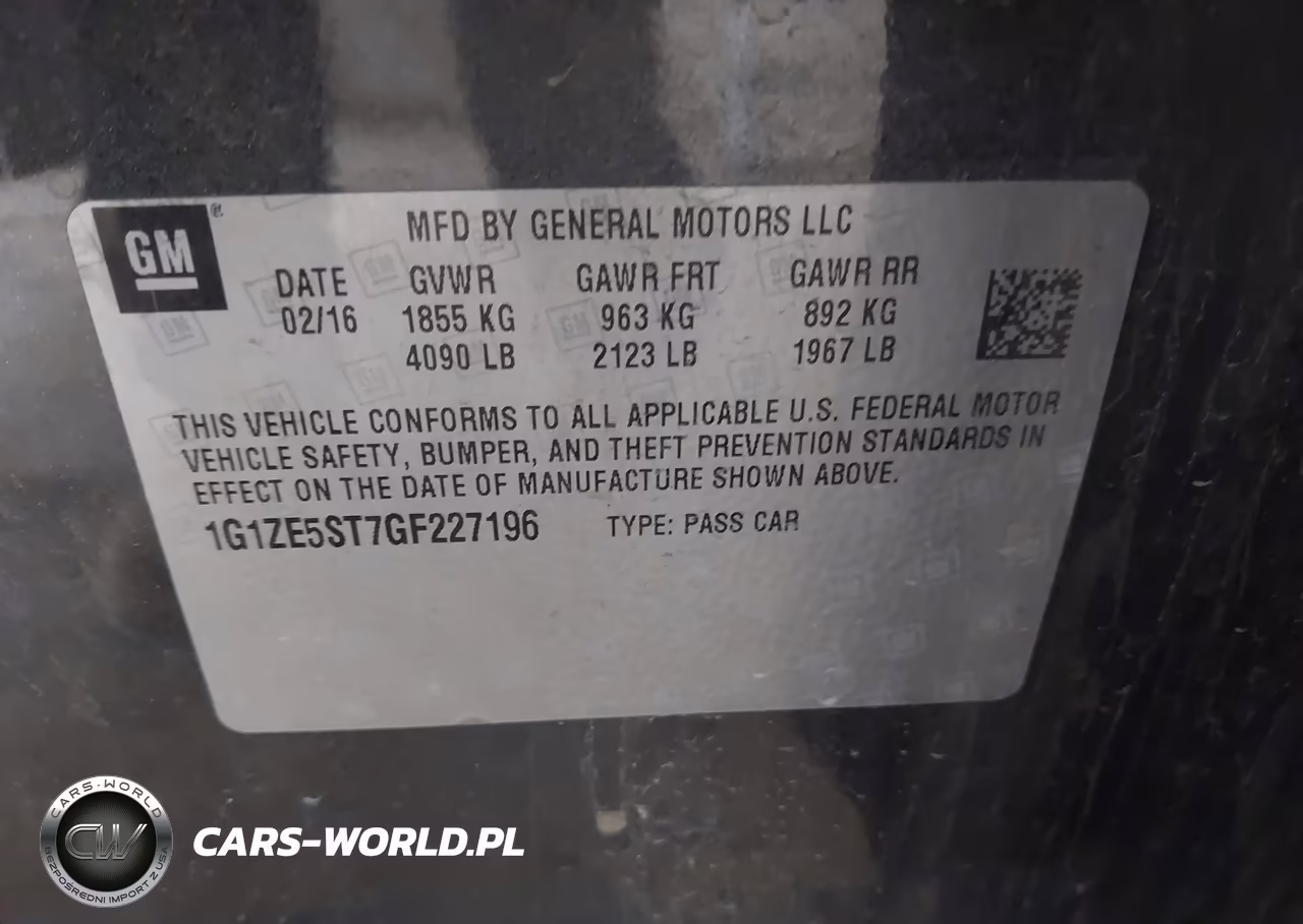 2016 Chevrolet Malibu 1Lt VIN:1G1ZE5ST7GF227196 - 9