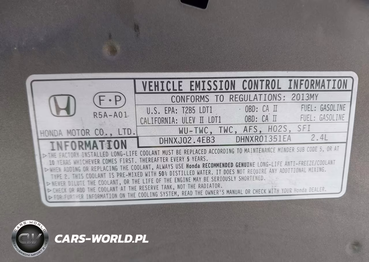 2013 Honda Cr-V Ex-L VIN:5J6RM3H74DL022063 - 19