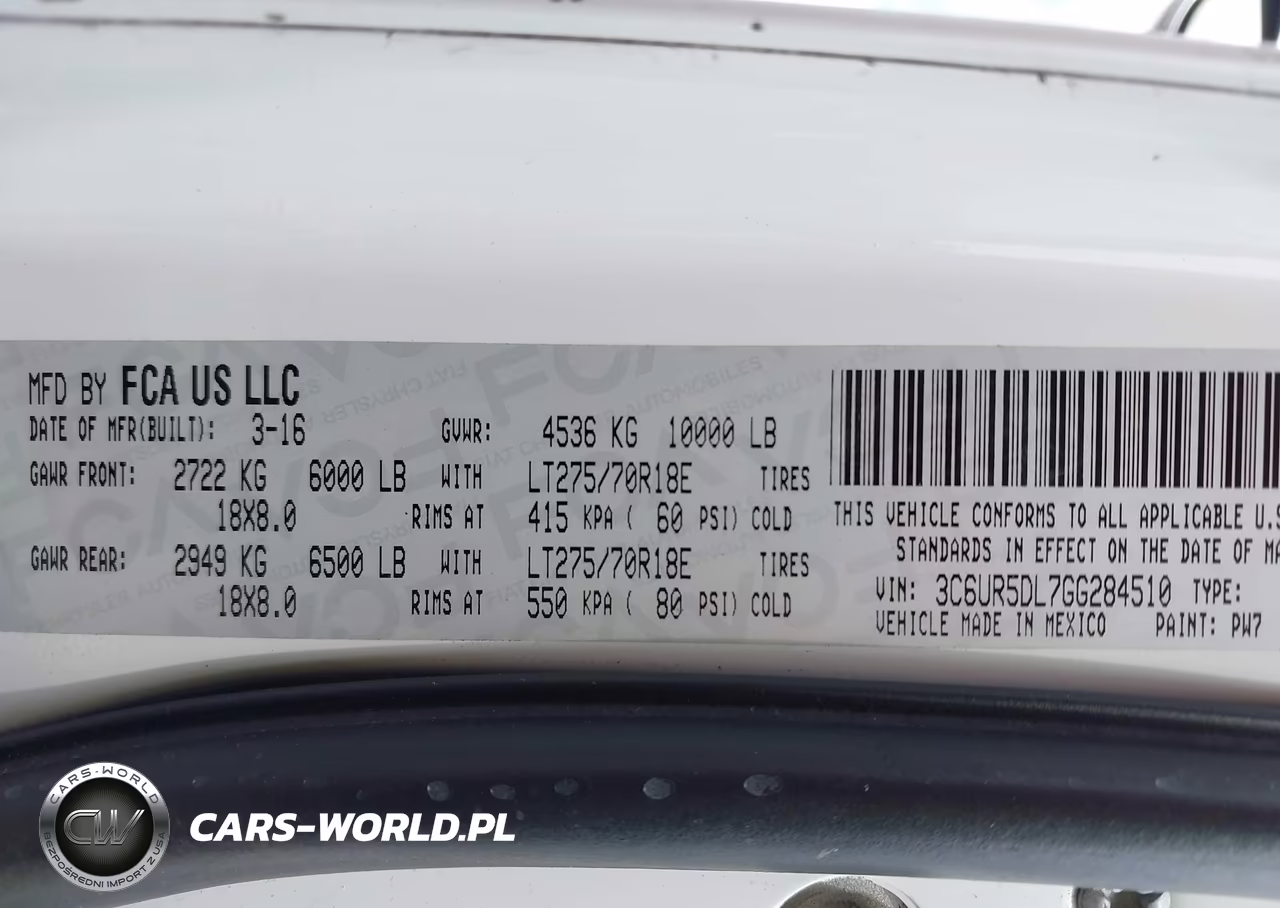 2016 Ram 2500 Slt VIN:3C6UR5DL7GG284510 - 9