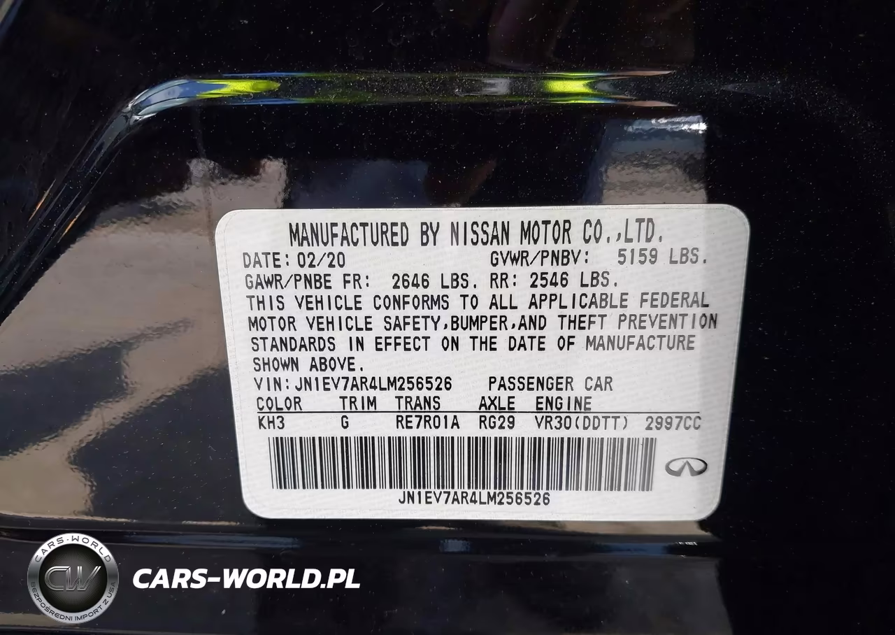 2020 Infiniti Q50 Luxe Awd VIN:JN1EV7AR4LM256526 - 9