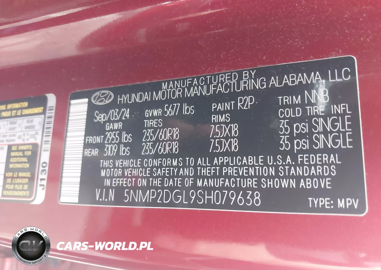 2025 Hyundai Santa Fe Sel VIN:5NMP2DGL9SH079638 - 9