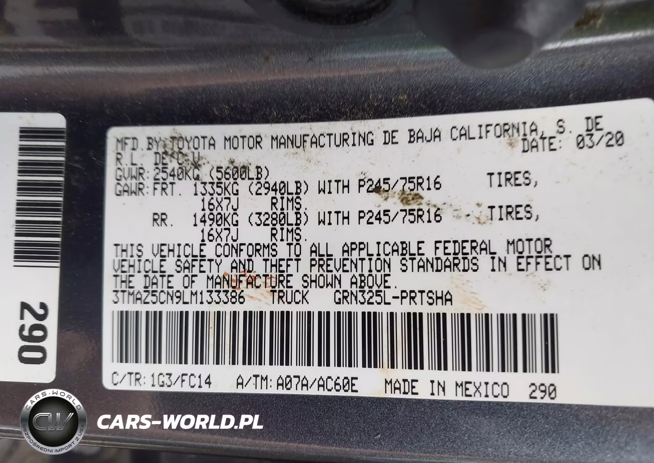2020 Toyota Tacoma Sr5 V6 VIN:3TMAZ5CN9LM133386 - 9