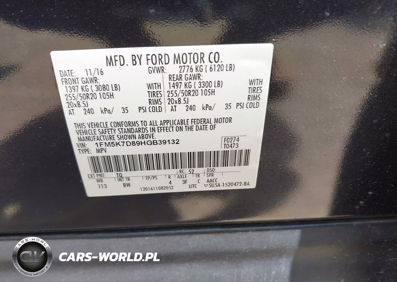 2017 Ford Explorer Xlt VIN:1FM5K7D89HGB39132 - 9